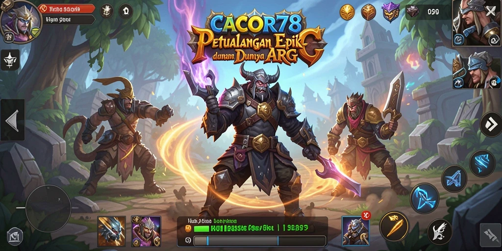 Tampilan gameplay seru dalam CACOR78 yang mengesankan.