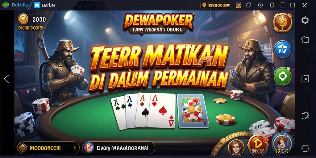 Tangkapan layar dari gameplay DEWAPOKER yang menampilkan suasana Horror yang mencekam.