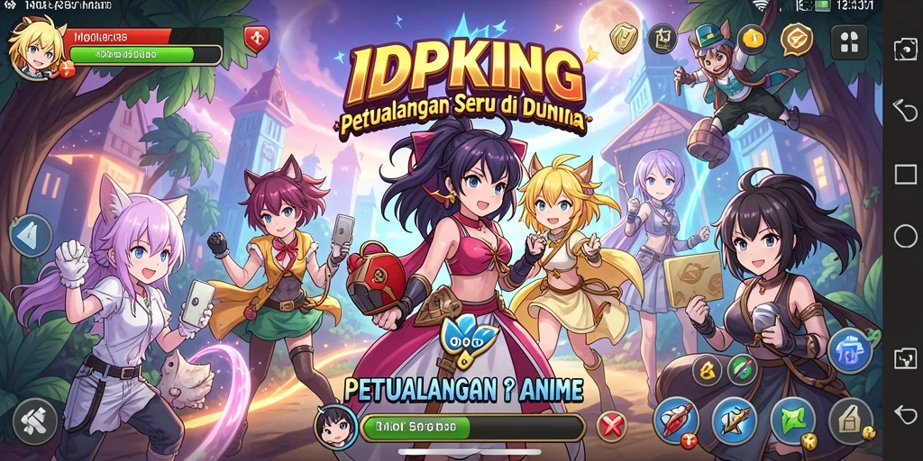 Tangkapan layar menampilkan aksi pertarungan karakter anime yang epik.