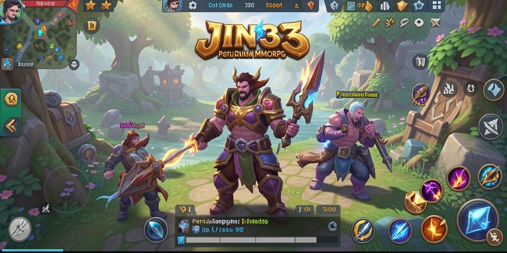 Tampilan gameplay menarik dari JIN33 dengan grafis yang mengesankan.
