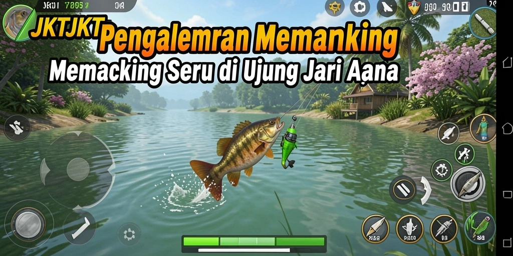 Screenshot JKTJKT menunjukkan pengalaman memancing yang seru dan menantang.