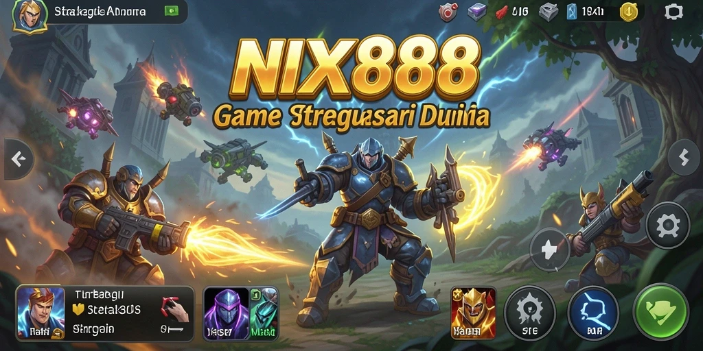 Tampilan gameplay NX888 yang menegangkan dan strategis.