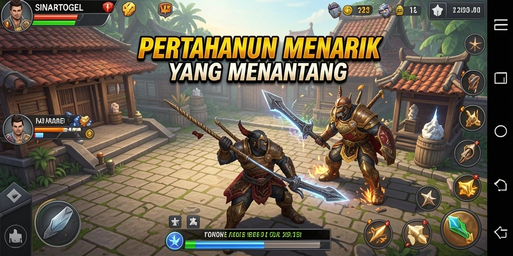 Tampilan gameplay menarik dari SINARTOGEL dengan aksi Tower Defense.