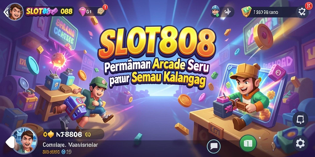Screenshot SLOT8808 menunjukkan aksi seru dalam gameplay Arcade.