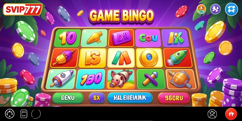 Tampilan gameplay Bingo di SVIP777 yang menarik dan menghibur.