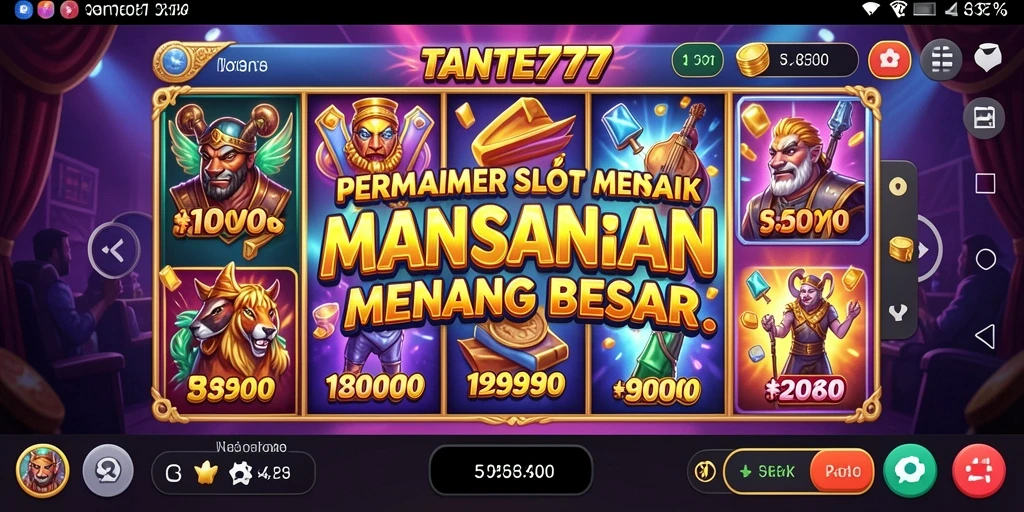 Tampilan menarik gameplay slot TANTE777 yang seru.