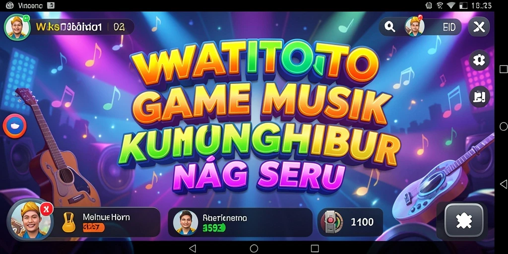 Tampilan game WATITOTO dengan gameplay musik yang seru.